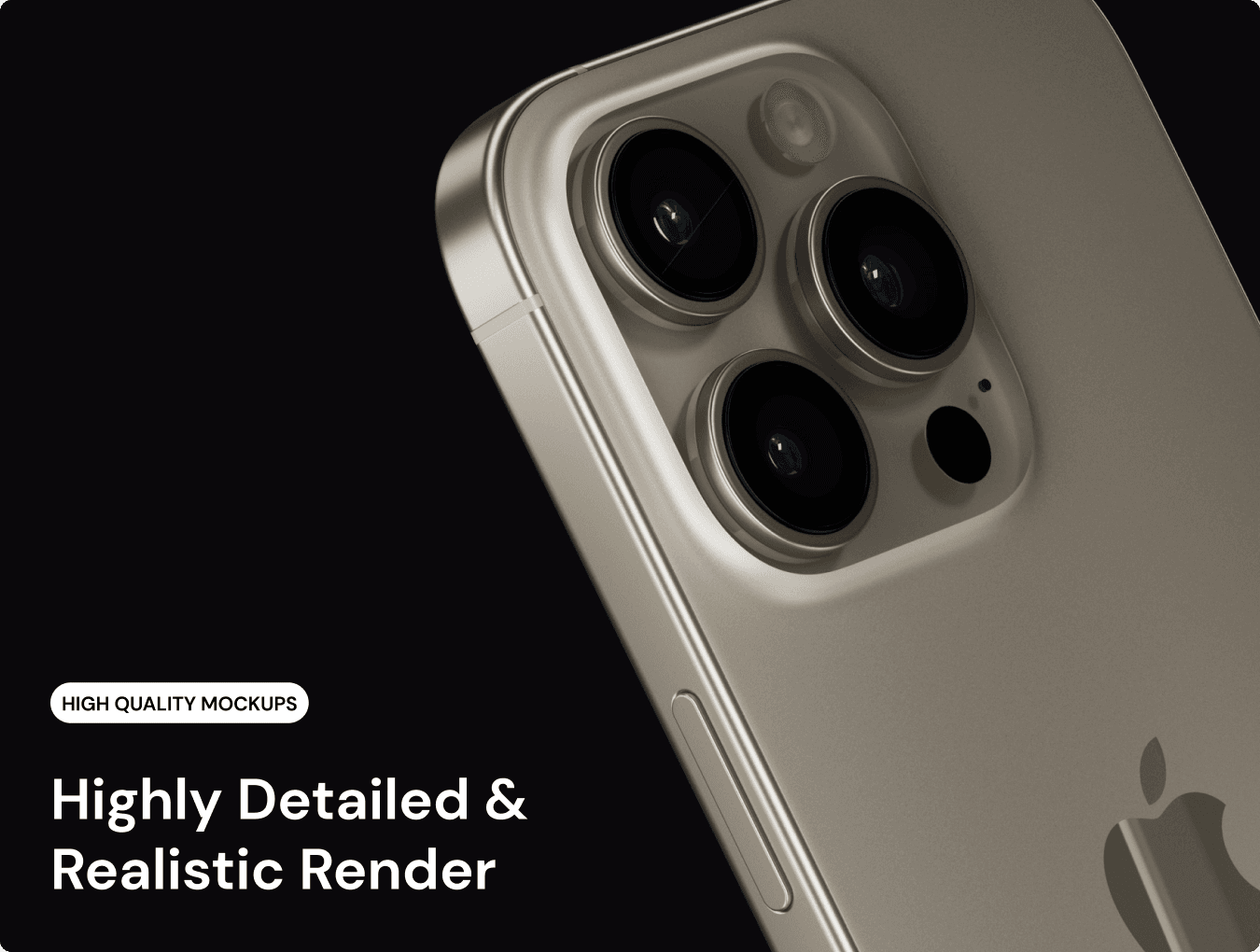 iPhone 16 pro Mockup Close Shot